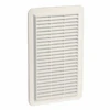 Grille D'aération Spécial Façade Nicoll - Avec Moustiquaire - 277 X 166 Mm - Polystyrène Blanc