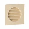 Grille De Ventilation Spécial Façade Pour Tube PVC - Diamètre 160 Mm - Avec Moustiquaire - Sable