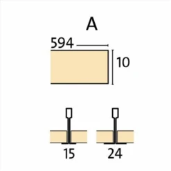 Dalle De Plafond GYPTONE ACTIV'AIR POINT 11