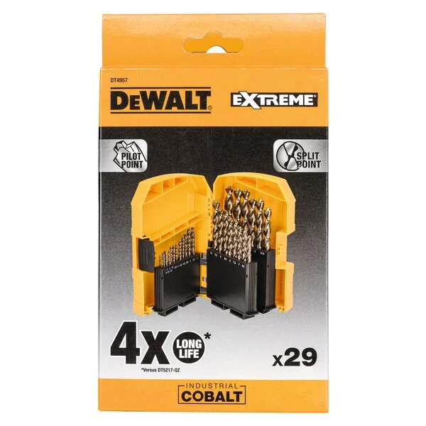 Coffret De 29 Forets à Métaux Dewalt DT4957-QZ HSS-CO - 1 à 13 Mm 2 Coffret De 29 Forets à Métaux Dewalt DT4957-QZ HSS-CO - 1 à 13 Mm – Image 2
