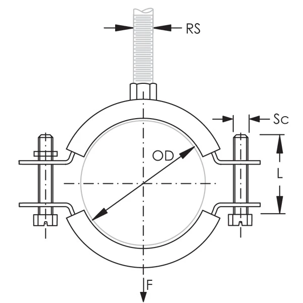 Fischer Collier De Serrage Avec Isolant Caoutchouc Tige M8 Plage De Serrage 37-44 Mm Erico 586206 1 Fischer Collier De Serrage Avec Isolant Caoutchouc Tige M8 Plage De Serrage 37-44 Mm Erico 586206