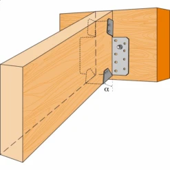 Sabot à Pente Réglable SPR Largeur 38 Mm Simpson Strong-Tie SPR38/120 -Meilleur Outillage Magasin imageproduct349869 2