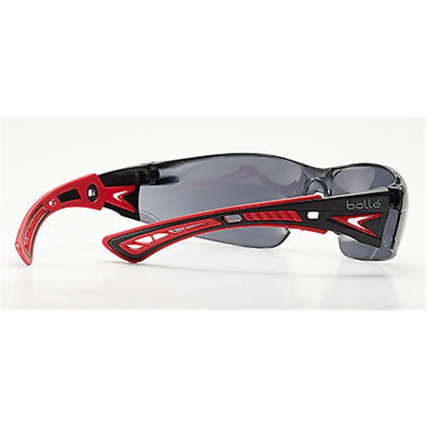 Lunette De Sécurité RUSH+ Bollé Fumée Platinum Rouge Noir RUSHPPSF 1 Lunette De Sécurité RUSH+ Bollé Fumée Platinum Rouge Noir RUSHPPSF