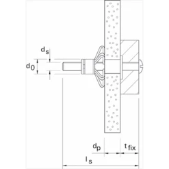 Cheville Métallique Corps Creux Fischer HM Sans Vis 4 X 32 Mm 26228