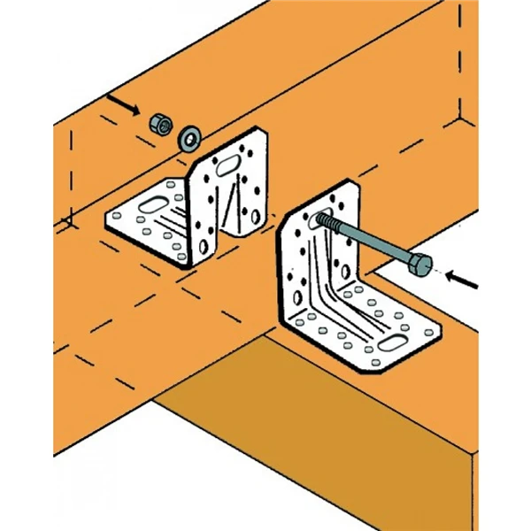 Équerre Renforcée En Acier Galvanisé Simpson Strong-Tie ACRL10520 1 Équerre Renforcée En Acier Galvanisé Simpson Strong-Tie ACRL10520
