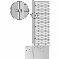 Connecteur De Palissade Inox A2 6 Pièces Simpson Strong-Tie CPIX/B