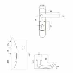 Ensemble Extérieur Béquille Réversible Débrayable à Clé Prisonnière Noir 5 Ensemble Extérieur Béquille Réversible Débrayable à Clé Prisonnière Noir -Meilleur Outillage Magasin imageproduct362355 1