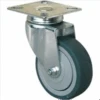 Roulette Polypropylène Gris TPE Ø125mm 100kg : PRODIF-SOMEC 022557