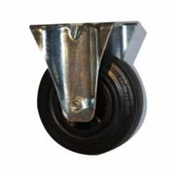 Roulette Standard Fixe Caoutchouc Noir 160 Mm PRODIF-SOMEC 023266