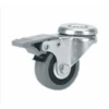 Roue En Caoutchouc Gris Pivot Et Frein Diamètre 100 Mm PRODIF-SOMEC 004047