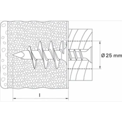 Cheville Pour Isolant FID Longueur 90 Mm Fischer 510971 -Meilleur Outillage Magasin imageproduct365344 3