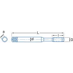 Taraud Machine Gun HSSE Coupe Droite 3x50 Mm Izar 62774 4 Taraud Machine Gun HSSE Coupe Droite 3x50 Mm Izar 62774 -Meilleur Outillage Magasin imageproduct371423 1