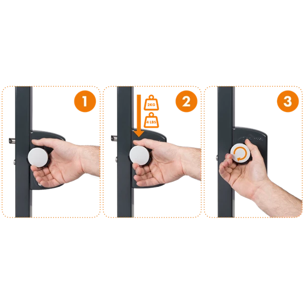 Bouton De Sécurité Pour Portillon De Piscine Locinox 3006WSI KIDLOC 1 Bouton De Sécurité Pour Portillon De Piscine Locinox 3006WSI KIDLOC