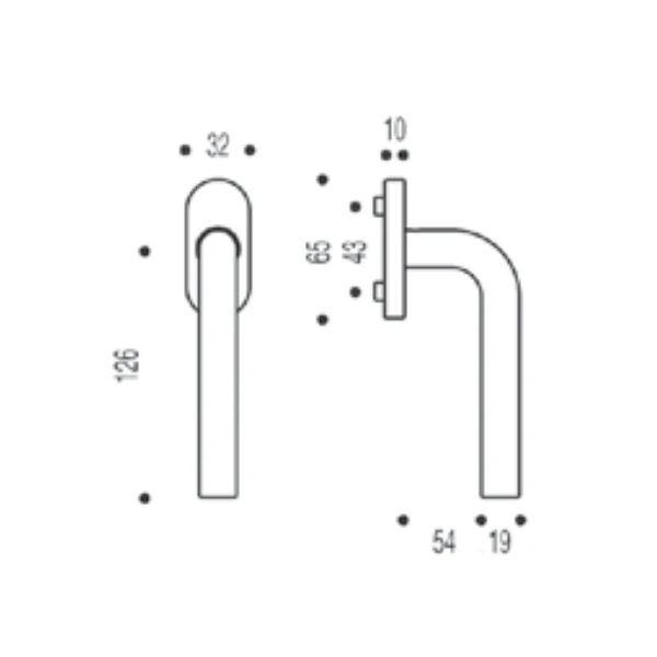 Poignée De Fenêtre à Béquille Vachette Linox 491 Inox Sur Bloc Platine 1 Poignée De Fenêtre à Béquille Vachette Linox 491 Inox Sur Bloc Platine