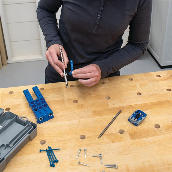 Foret Bois Pour Trous De Poche Avec Collier D'arrêt Et Jauge - Clé Hexagonale - Kreg 2 Foret Bois Pour Trous De Poche Avec Collier D'arrêt Et Jauge - Clé Hexagonale - Kreg – Image 2