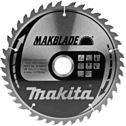 Lame Scie Circulaire Bois TCT Makblade Makita Diamètre 216x30mm 40 Dents