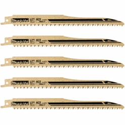 Lame Scie Récipro Bois HCS Super Express Makita Ultra Rapide - Lot De 5