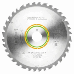Lame Scie Circulaire Festool HW 216x2,3x30 W36 Bois Plastiques Tendres