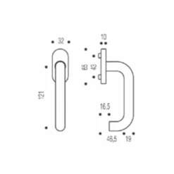 Poignée De Fenêtre à Béquille Vachette Linox 492 Inox Sur Bloc Platine 3 Poignée De Fenêtre à Béquille Vachette Linox 492 Inox Sur Bloc Platine -Meilleur Outillage Magasin linox2