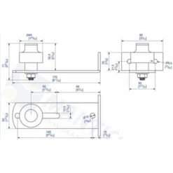 Guide à Visser Réglable Avec 1 Olive Zytel Diamètre 45 Mantion 1091V