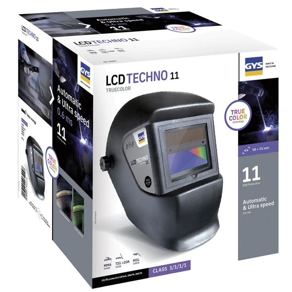 Masque De Soudage Automatique GYS LCD Techno 11 True Color 2 Masque De Soudage Automatique GYS LCD Techno 11 True Color – Image 2