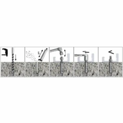 Goujon Ancrage Fileté Béton Diamètre 10mm Longueur 80mm Acier X4 -Meilleur Outillage Magasin mise en oeuvre goujon ancra