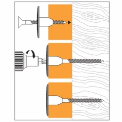 Rondelle Isolation Fixation Isolant Bois Isowood Spit Ø60mm X400 -Meilleur Outillage Magasin mode pose cheville isolatio