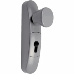 Bouton Fixe Extérieur Compatible Crossbar 89 - Pushbar 90+ Et Europad - Couleur Argent