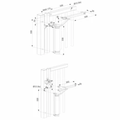 Ferme-portail Hydraulique Compact 100% Mécanique Lion ZILV 9 Ferme-portail Hydraulique Compact 100% Mécanique Lion ZILV -Meilleur Outillage Magasin montage locinox