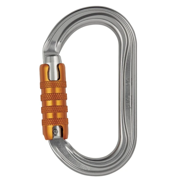 Mousqueton Ovale Petzl "OK Triact Lock" Verrouillage Vis Aluminium 1 Mousqueton Ovale Petzl "OK Triact Lock" Verrouillage Vis Aluminium