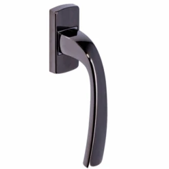 Poignée De Fenêtre à Béquille Vachette Muze Diamant Noir Bloc Platine