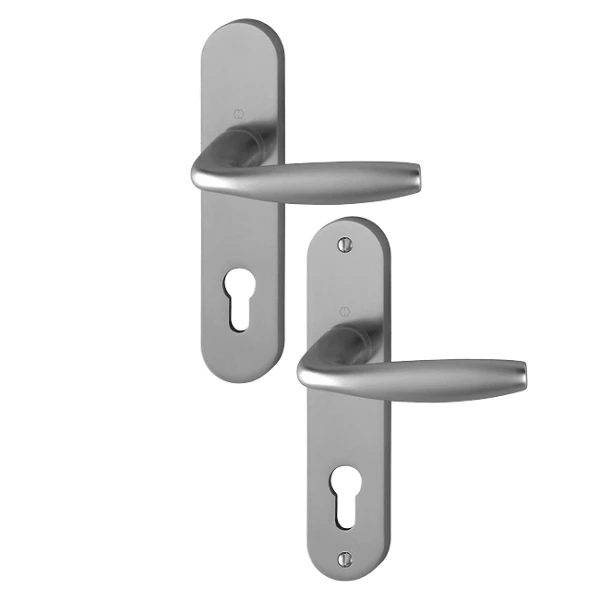 Poignée Porte Clé I New York Hoppe Porte 38-47mm Carré 7mm Alu Inox 3 Poignée Porte Clé I New York Hoppe Porte 38-47mm Carré 7mm Alu Inox – Image 3