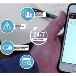 Boîte Clés Murale Sécurisée Master Lock 5441EURD Bluetooth Access Smart -Meilleur Outillage Magasin notification alerte boite a