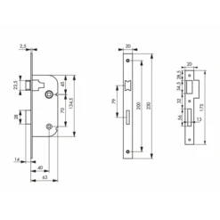 Serrure à Encastrer à Condamnation Thirard Axe 40 Mm 901101 -Meilleur Outillage Magasin p116714 pic1