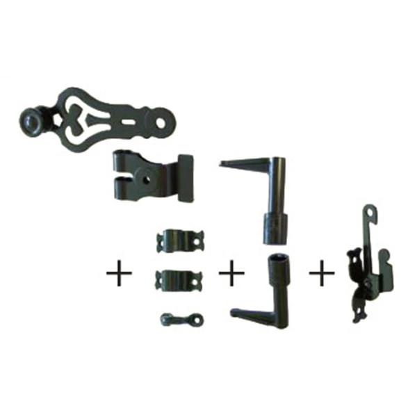 Accessoires Espagnolette Tubrain Noir Crochets Droits Torbel 07TRS16 1 Accessoires Espagnolette Tubrain Noir Crochets Droits Torbel 07TRS16