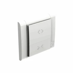 Interrupteur Radio Programmable à 2 Poussoirs Pour Portes Et Volets - Blanc - Mantion