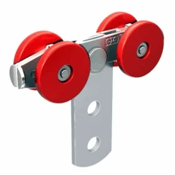 Chariot 4 Galets Nylon Auto-orientables Axe Lisse Inox Mantion 0732