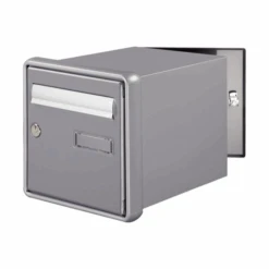 Boîte Aux Lettres Passemur à Encastrer Decayeux Channel - Double Face Gris RAL 7037