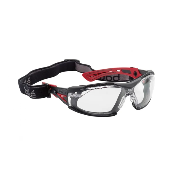 Lunette De Sécurité RUSH+ Bollé Fumée Platinum Rouge Noir RUSHPPSF 2 Lunette De Sécurité RUSH+ Bollé Fumée Platinum Rouge Noir RUSHPPSF – Image 2