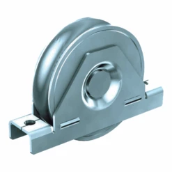 Galet En Acier Galvanisé Diamètre 80mm Gorge Ronde 16mm Mantion 22081R16 - Lot De 2