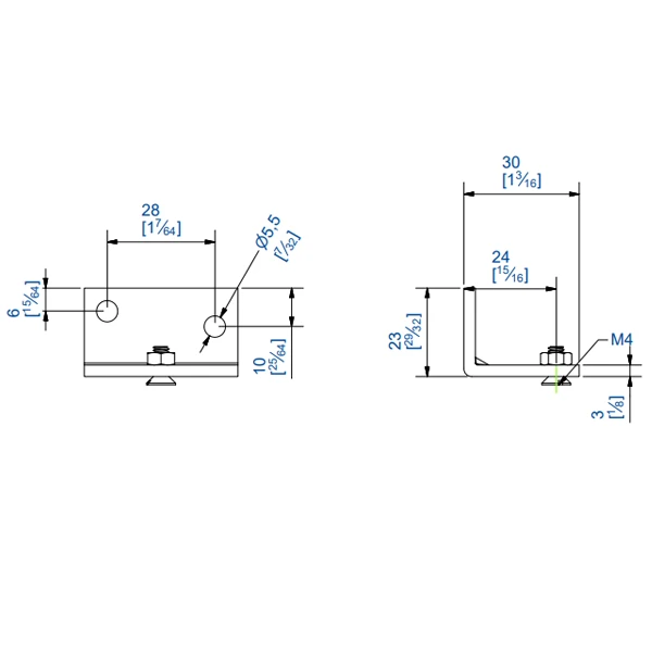 Support équerre Renforcé Mantion 2529 Pour Rails 2525 Et MA80A 2 Support équerre Renforcé Mantion 2529 Pour Rails 2525 Et MA80A – Image 2