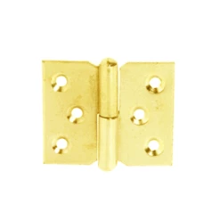 Paumelle De Meuble à Nœud Roulé Gauche Monin - 50 Mm X 40 Mm - Acier Laitonné