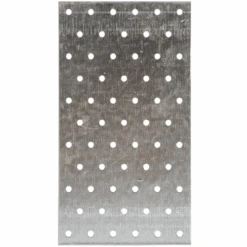 Plaque Perforée En Acier Galvanisé NP - 60 X 160 X 2 Mm