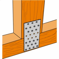 Plaque Perforée En Acier Galvanisé NP - 60 X 160 X 2 Mm -Meilleur Outillage Magasin plaques perforees np pour liaison de charpente simpson strong tie square 1000x1000 2