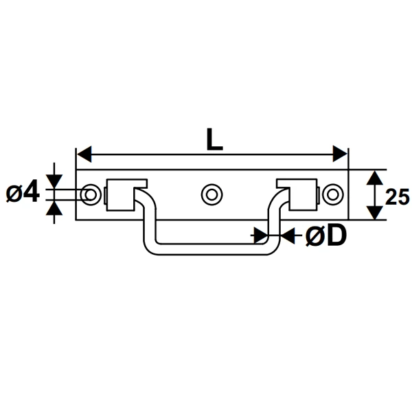 Poignée Sur Platine Torbel St Étienne Acier Zingué Blanc Longueur 160 Mm 2 Poignée Sur Platine Torbel St Étienne Acier Zingué Blanc Longueur 160 Mm – Image 2