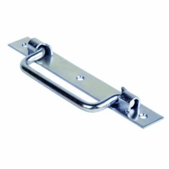 Poignée Sur Platine Torbel St Étienne Acier Zingué Blanc Longueur 140 Mm