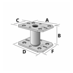 Petit Pied De Poteau Hauteur 80 Mm Simpson Strong-Tie PPMINI80 10 Petit Pied De Poteau Hauteur 80 Mm Simpson Strong-Tie PPMINI80 -Meilleur Outillage Magasin ppmini