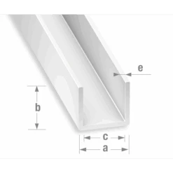 Profilé U En PVC Blanc CQFD - Largeur 21 Mm - Hauteur 10 Mm - Longueur 1 M 2002-68282 -Meilleur Outillage Magasin pro pvc cla pru bla c