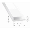 Profilé De Finition Pour Panneaux En PVC Blanc - épaisseur 3.5 Mm - Longueur 1 Mètre CQFD 2002-8204