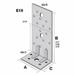 Équerre Renforcée E17 75x150x50 Mm Simpson Strong-Tie E17/2 10 Équerre Renforcée E17 75x150x50 Mm Simpson Strong-Tie E17/2 -Meilleur Outillage Magasin querre de charpente renforcee er simpson strong tie square 1000x1000 1